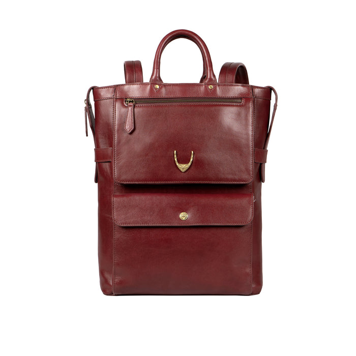Trinity 03 Red Leather Backpack