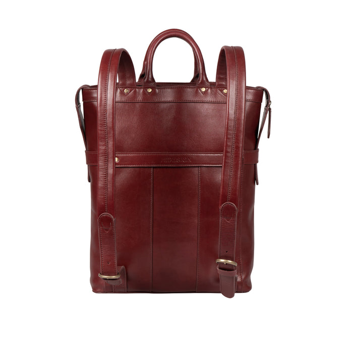 Trinity 03 Red Leather Backpack