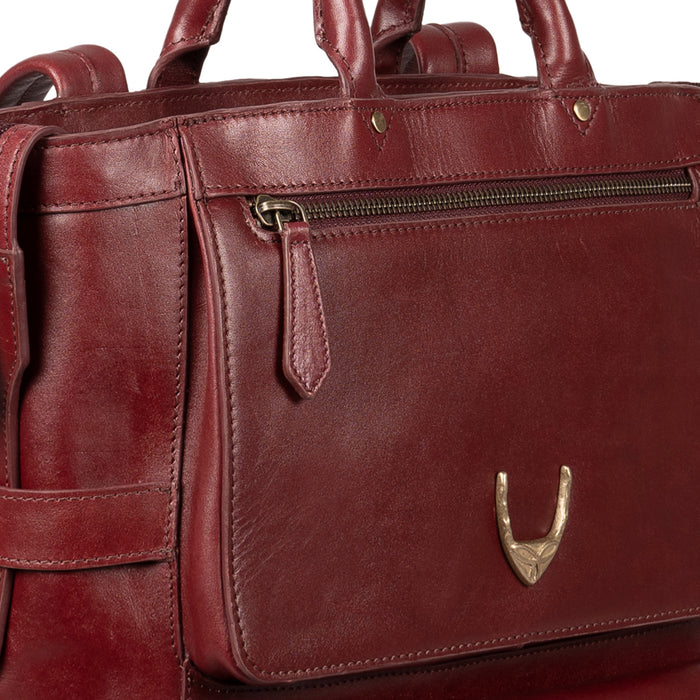 Trinity 03 Red Leather Backpack