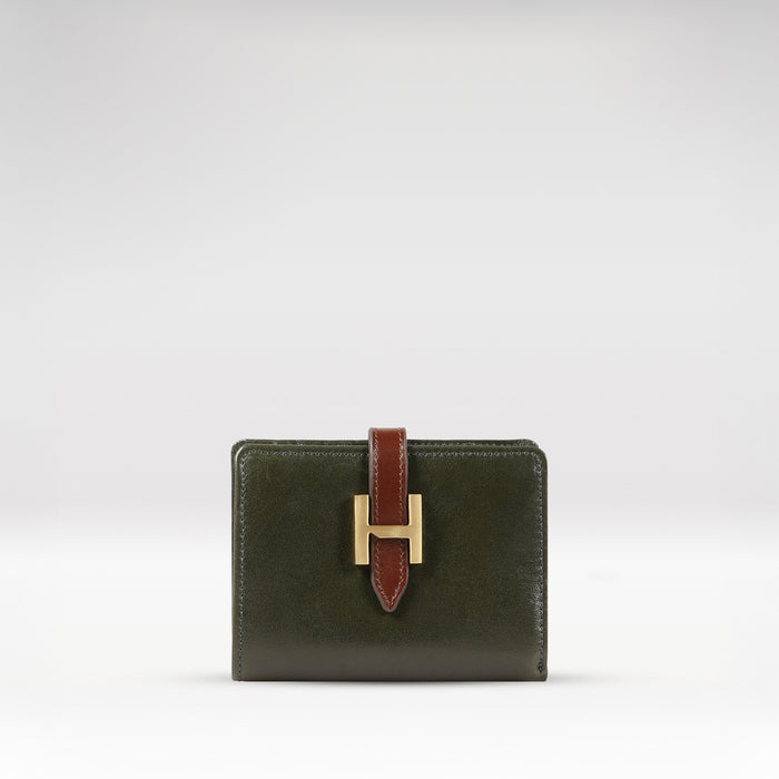 Trinity W2 Green Leather Bi-Fold Wallet