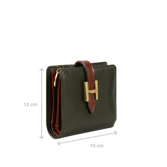 Trinity W2 Green Leather Bi-Fold Wallet