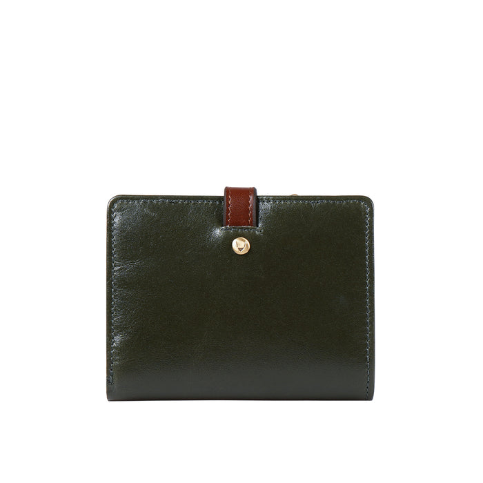 Trinity W2 Green Leather Bi-Fold Wallet