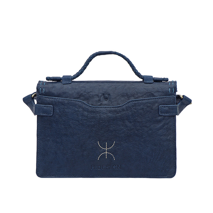 Tuareg - 02 Blue Leather Shoulder Bag