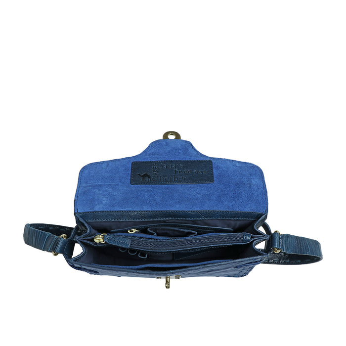 Tuareg - 02 Blue Leather Shoulder Bag