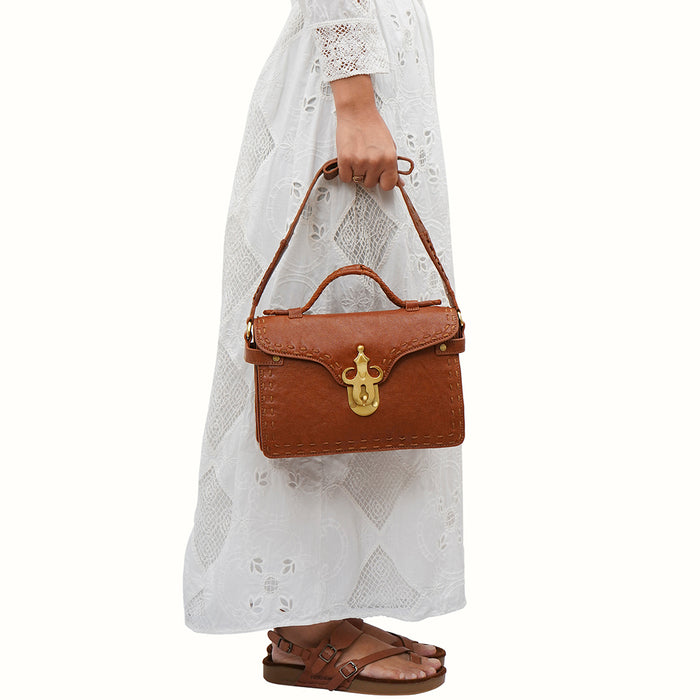 Tuareg - 02 Tan Leather Shoulder Bag