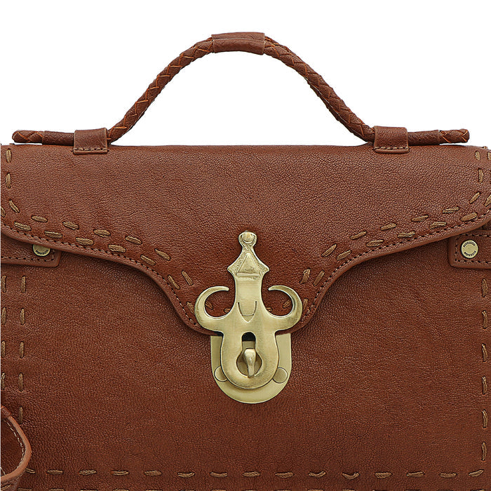 Tuareg - 02 Tan Leather Shoulder Bag