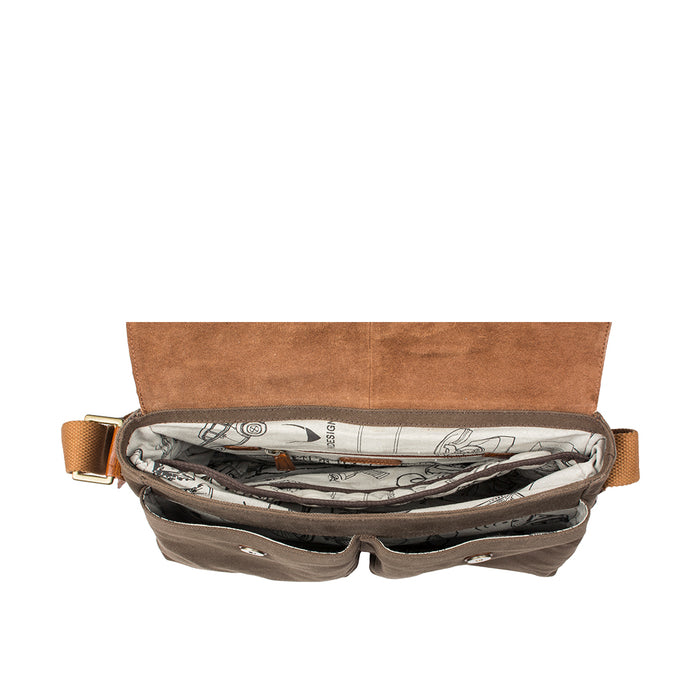 Tuareg 02 Green Canvas Messenger Bag