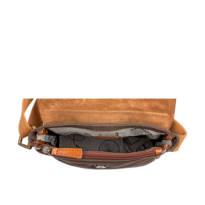 Tuareg 03 Green Canvas Crossbody