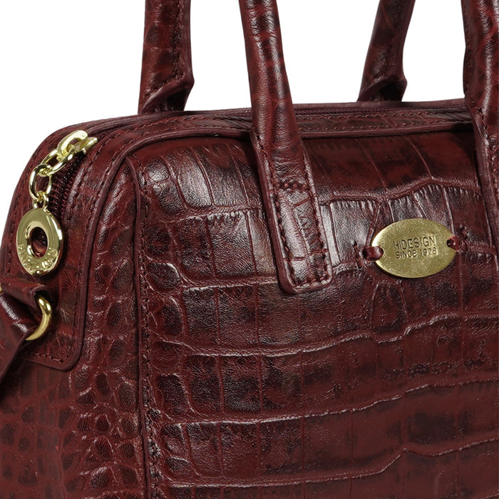Tuhina Red Leather Crossbody