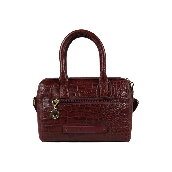Tuhina Red Leather Crossbody