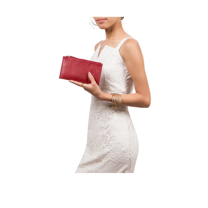 Tulsa  W3 Red Leather Bi-Fold Wallet