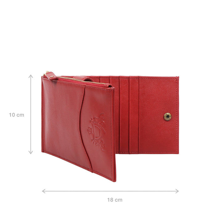 Tulsa  W3 Red Leather Bi-Fold Wallet