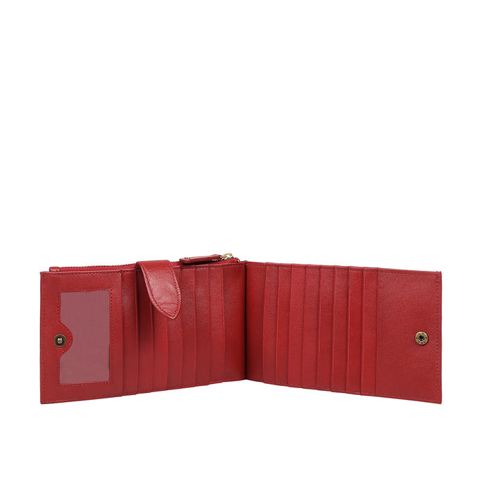 Tulsa  W3 Red Leather Bi-Fold Wallet