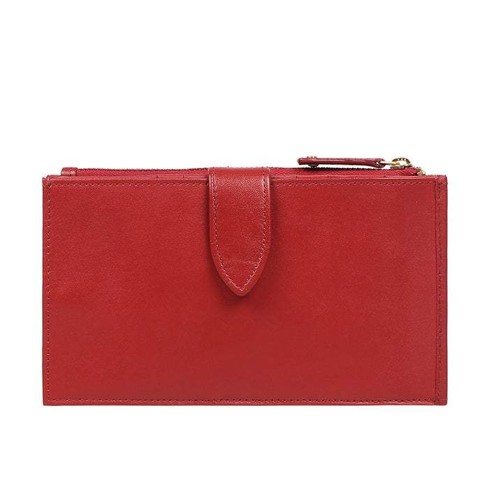 Tulsa  W3 Red Leather Bi-Fold Wallet