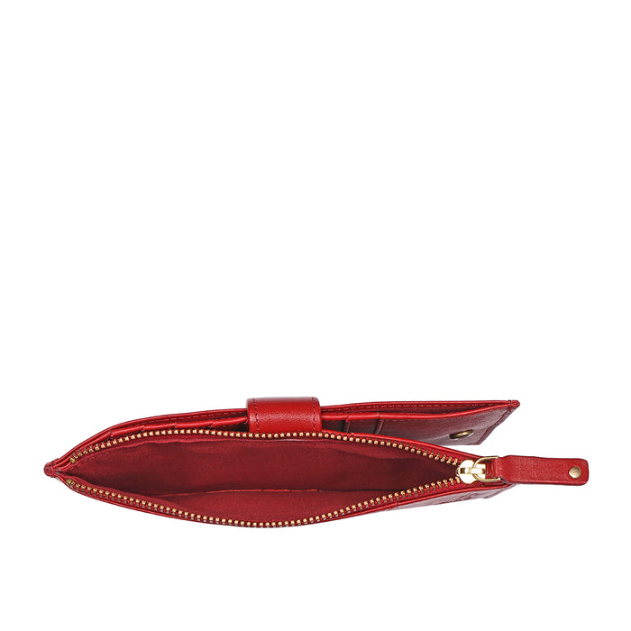 Tulsa  W3 Red Leather Bi-Fold Wallet