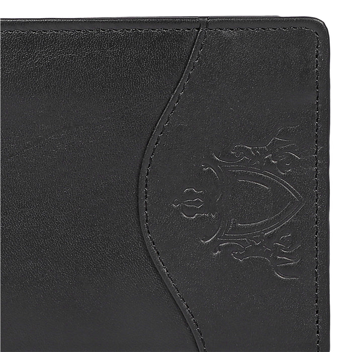 Tulsa  W4 Black Leather Bi-Fold Wallet