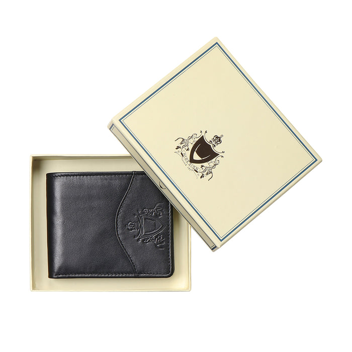 Tulsa  W4 Black Leather Bi-Fold Wallet