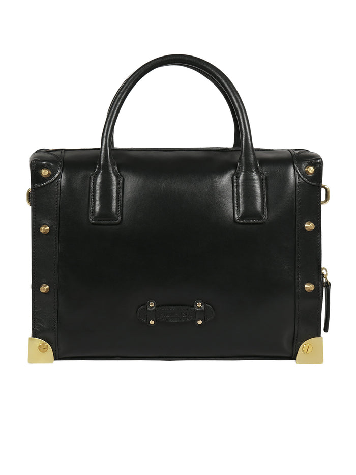 Tulum 02 Black Leather Shoulder Bag
