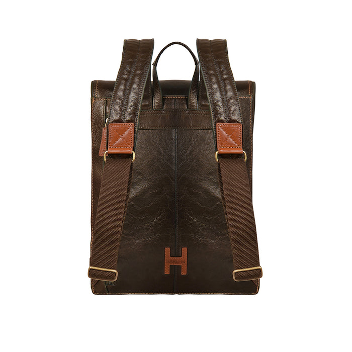 Tupac 02 Green Leather  Backpack