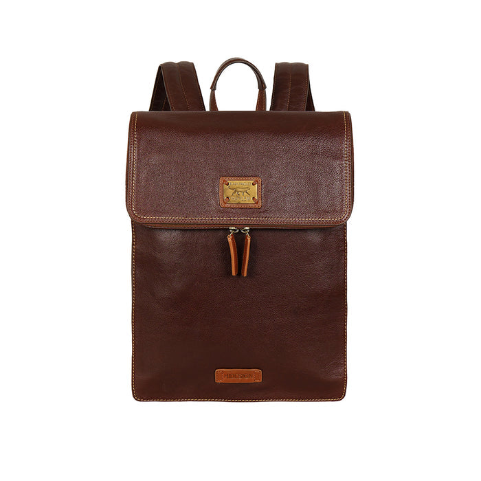 Tupac 02 Tan Leather  Backpack