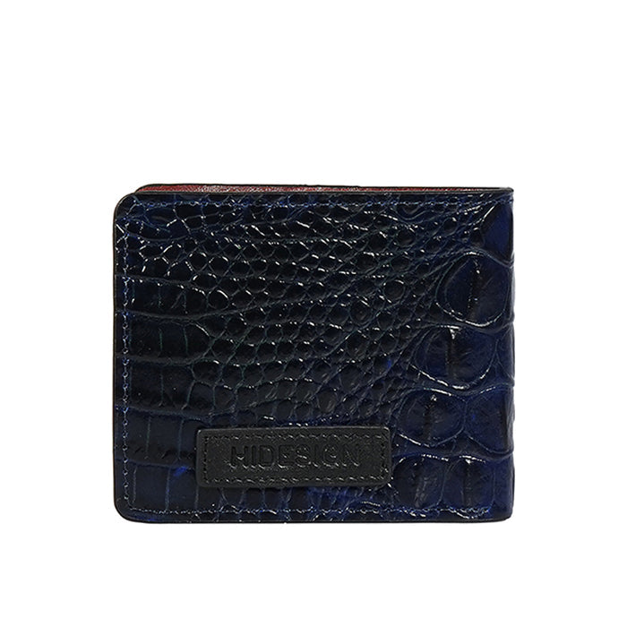 Tupac W2 Blue Leather Bi-Fold Wallet