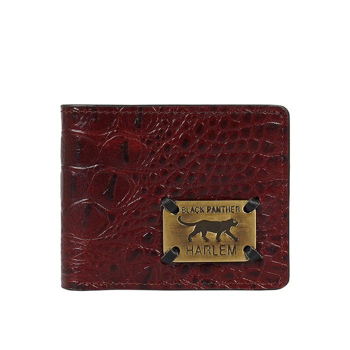 Tupac W2 Red Leather Bi-Fold Wallet