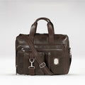 Uncle Ho 02 Green Leather  Briefcase