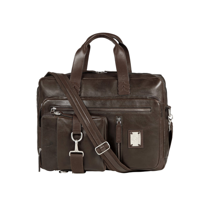 Uncle Ho 02 Green Leather  Briefcase