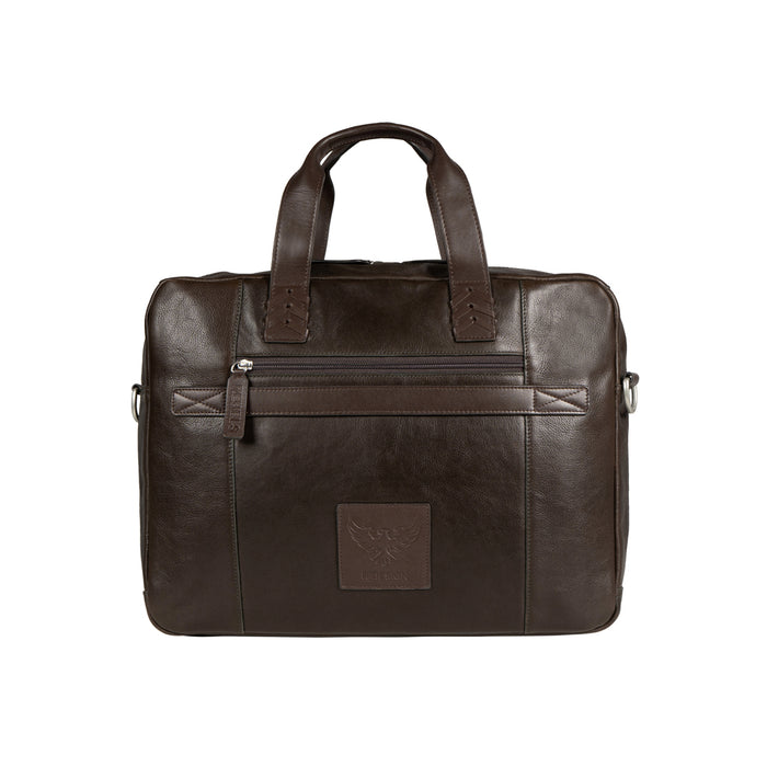 Uncle Ho 02 Green Leather  Briefcase