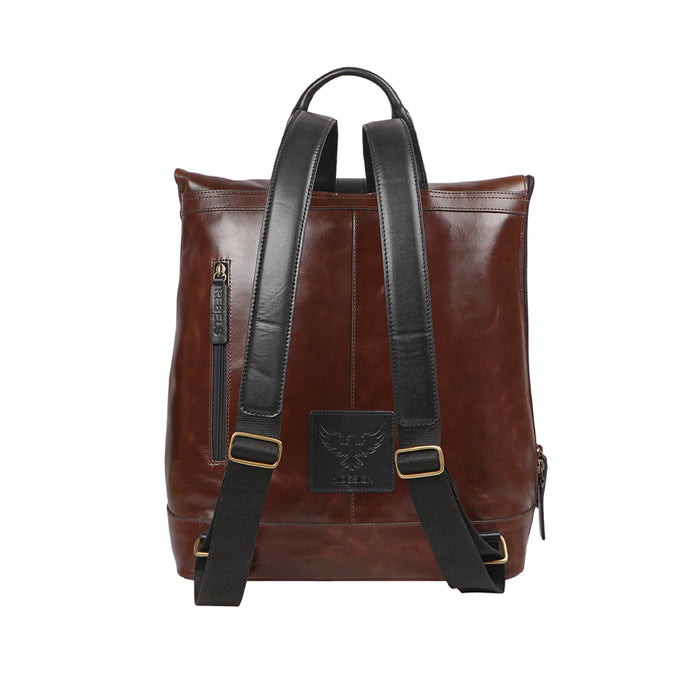 Uncle Ho 03 Brown Leather  Backpack
