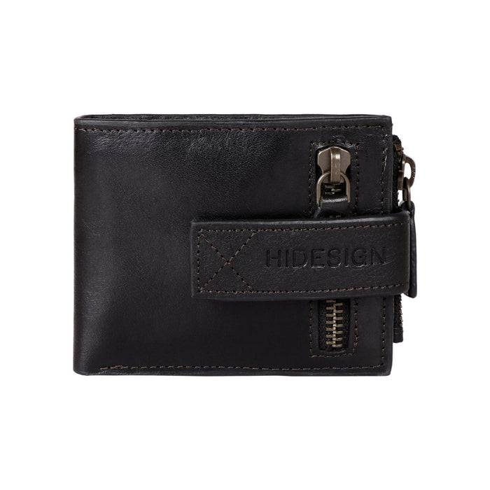 Uncle Ho W1 Black Leather Bi-Fold Wallet