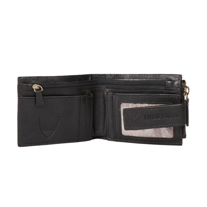 Uncle Ho W1 Black Leather Bi-Fold Wallet