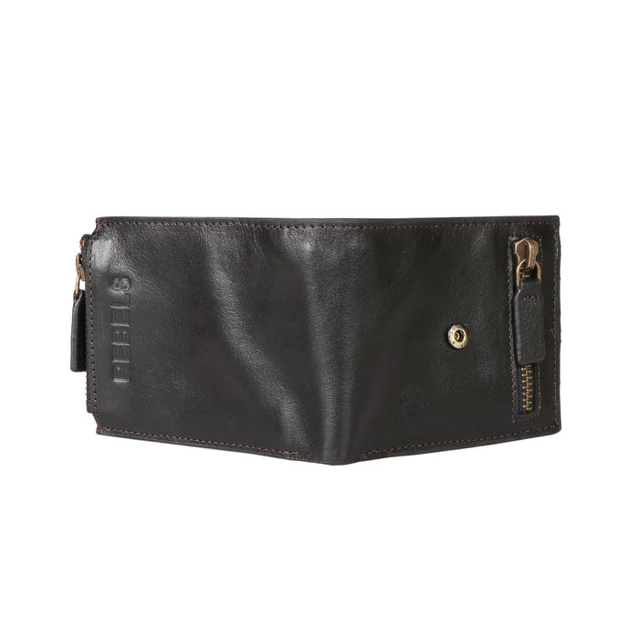 Uncle Ho W1 Black Leather Bi-Fold Wallet
