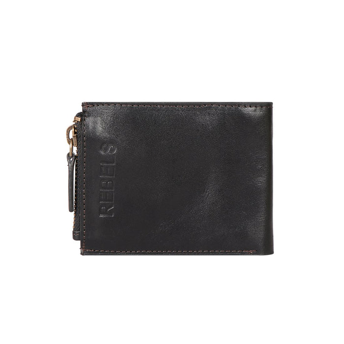 Uncle Ho W1 Black Leather Bi-Fold Wallet