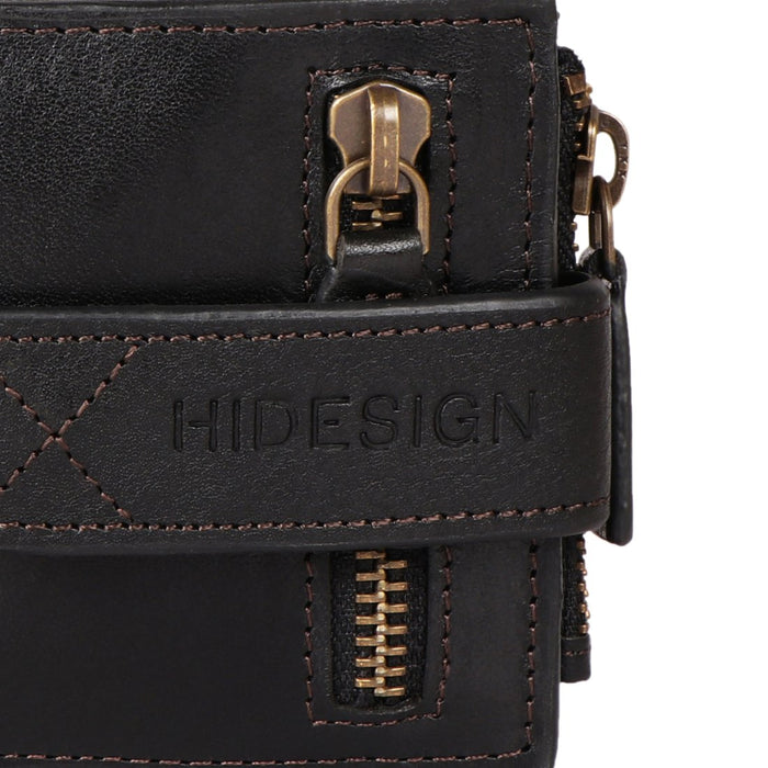 Uncle Ho W1 Black Leather Bi-Fold Wallet