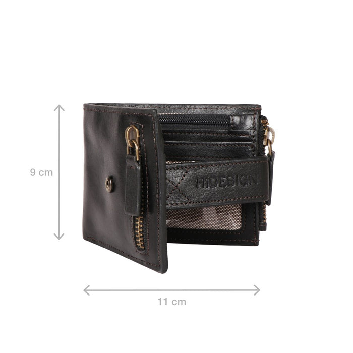Uncle Ho W1 Black Leather Bi-Fold Wallet