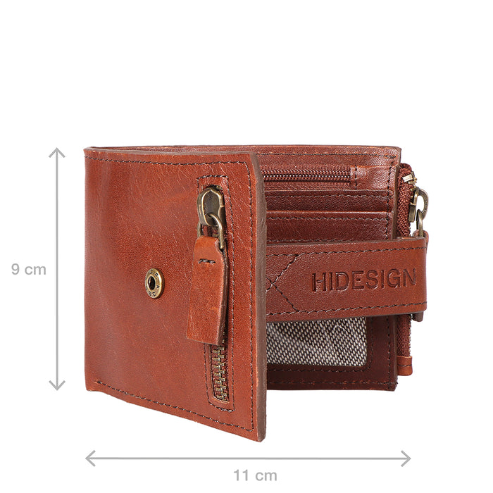 Uncle Ho W1 Tan Leather Bi-Fold Wallet