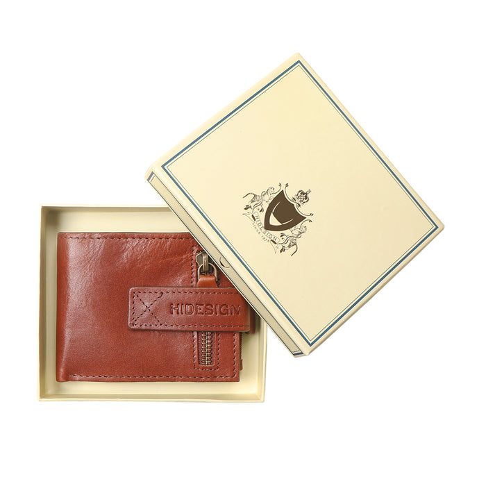 Uncle Ho W1 Tan Leather Bi-Fold Wallet
