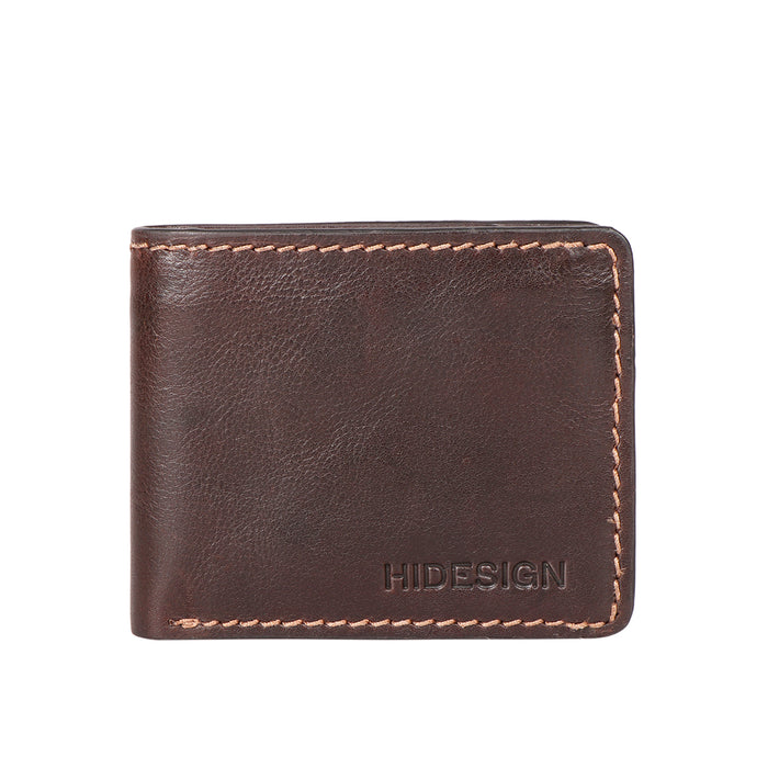 Uncle Ho W2 Brown Leather Bi-Fold Wallet