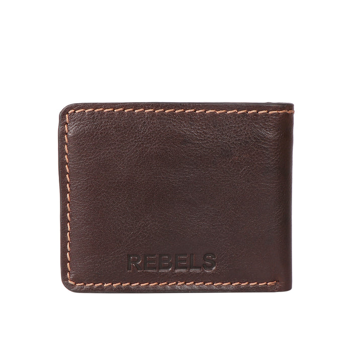 Uncle Ho W2 Brown Leather Bi-Fold Wallet