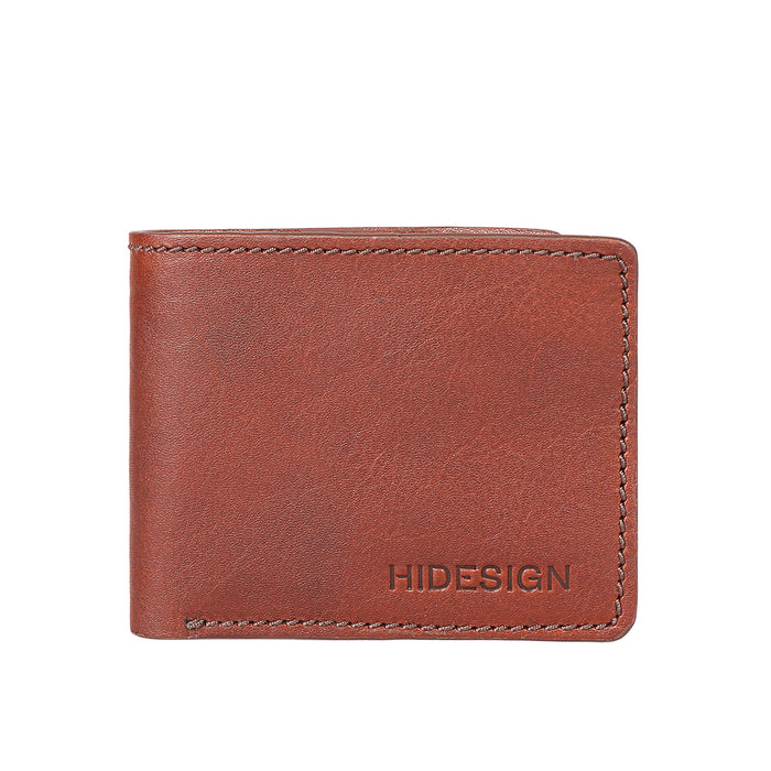 Uncle Ho W2 Tan Leather Bi-Fold Wallet