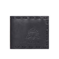 Uomo Black Leather Bi-Fold Wallet
