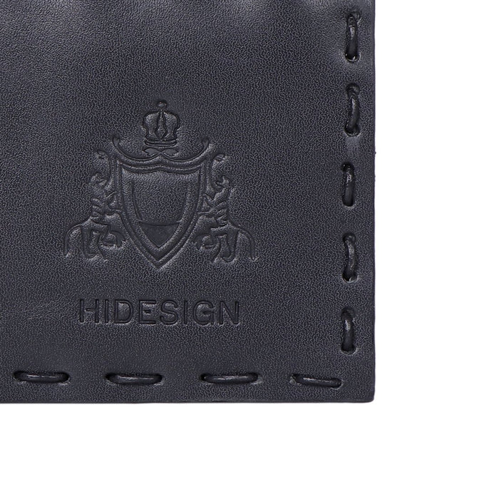 Uomo Black Leather Bi-Fold Wallet