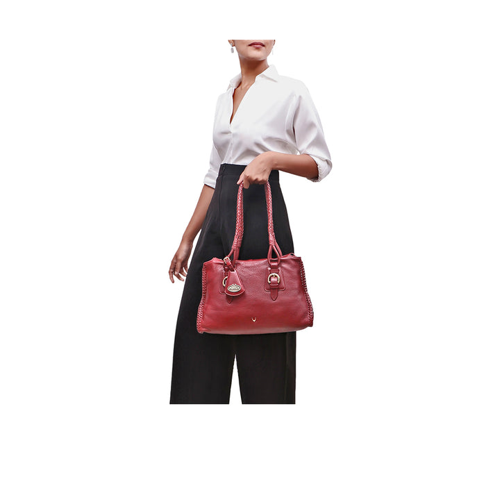 Ural Marsala Leather Tote Bag