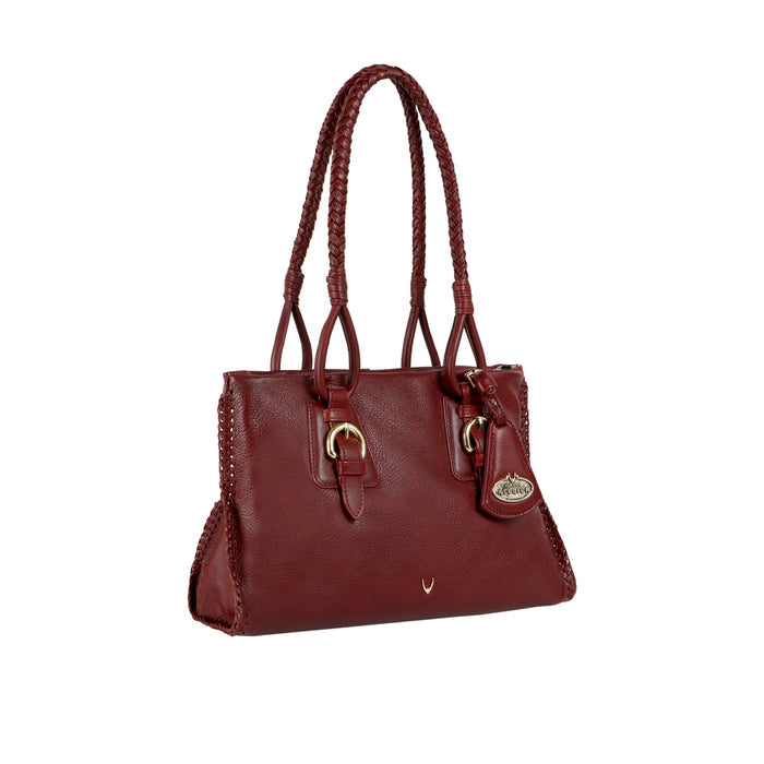 Ural Marsala Leather Tote Bag