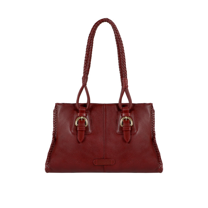 Ural Marsala Leather Tote Bag