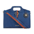 Ursula 02 Blue Leather Satchel