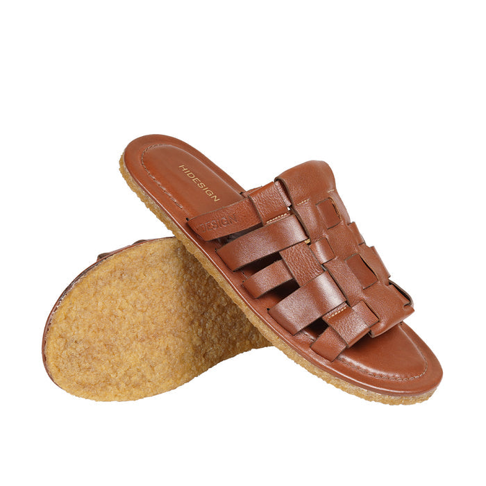 Vail Women's Brown Leather Slides
