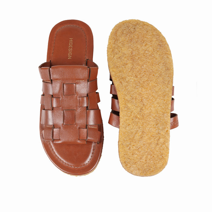 Vail Women's Brown Leather Slides