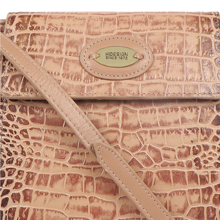 Valencia 02 Nude Leather Sling Bag